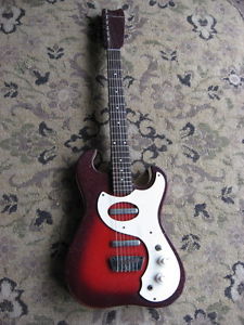 1960s Silvertone Model 1457 Two Pickup electric guitar REDBURST FINISH U.S.A.