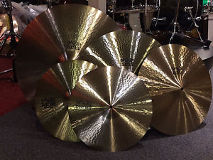 Paiste Giant Beat Cymbal Set 24", 20", 15" pr. & FREE 18"