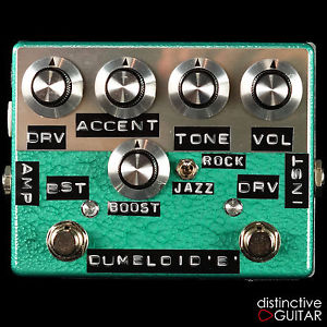 NEW SHIN'S MUSIC DUMBLOID SPECIAL BOOST HANDMADE OVERDRIVE EMERALD HAMMER FINISH