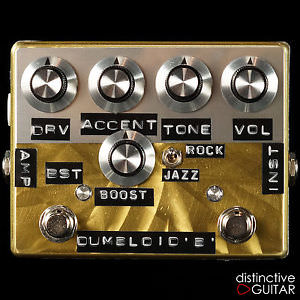 NEW SHIN'S MUSIC DUMBLOID SPECIAL BOOST HANDMADE OVERDRIVE GOLD SCRATCH FINISH