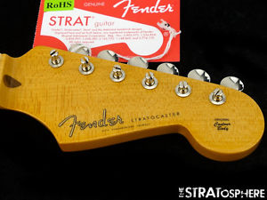 USA Fender ERIC JOHNSON Stratocaster Strat NECK + TUNERS 12" Radius Maple Nitro