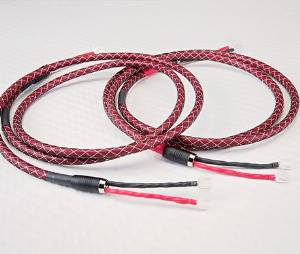 1/pr DH Labs Revelation-SP speaker cables bi-wire w spade ends in 12 ft