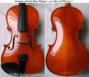 OLD GERMAN VIOLA Hans Wagner 1977 - VIDEO - BRATSCHE 中提琴 альт ビオラ VIOLIN 751