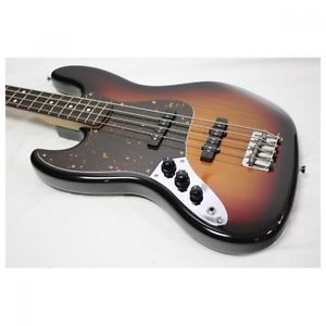 COOL Z ZJB-1R L Sunburst Alder Body Left Handed Used Electric Bass Guitar Japan