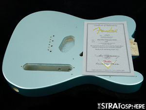 Fender USA Custom Shop Postmodern NOS Telecaster BODY Tele Nitro Firemist Silver