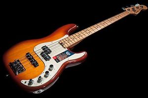 Fender American Elite Precision Bass Tobacco Sunburst with Hard Case