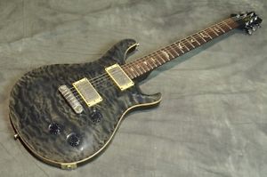 Paul Reed Smith Custom22 1ST Quilt 10TOP Gray Black Used Electric Guitar Japan