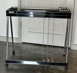 GFI S-10 SM Pedal Steel Guitar w/Hardshell Case 3 Pedals & 4 Levers Ex. Cond.!