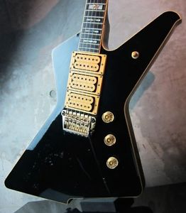 Ibanez Destroyer II Phil Collen 1984 Black Basswood Body Used Electric Guitar