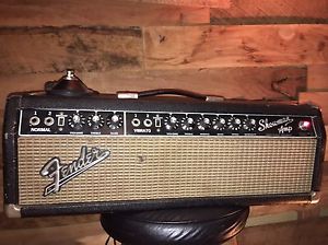 1965 Fender Showman Blackface Vintage Tube Guitar Amplifier - Fully Serviced!