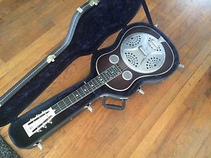 National model D square neck Guitar walnut Finish