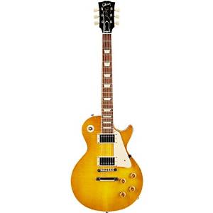 Gibson Custom Shop LPR84LBNH1 1958 Les Paul Plaintop GLOSS Solid-Body Electric Guitar, Lemonburst
