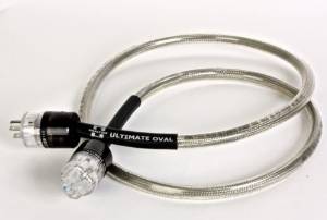 Analysis Plus Ultimate Power Oval IEC 120v 15A 330/350 Rhodium Power Cable 6ft