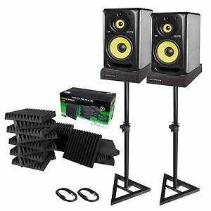 (2) KRK Rokit Generation 3 RP103G3 10" 3-way Active Studio Monitors with Profes