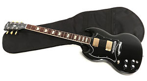 Gibson 2012 Left Handed SG Standard Electric Guitar in Ebony w/ Gig Bag