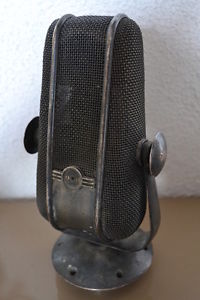 VINTAGE OLD ART DECO PHILIPS 9559 RIBBON MICROPHONE