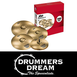 Brand New SABIAN XSR Performance Set Cymbal Pack 14" 16" 20" with Free 18" Crash