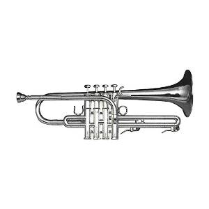 Schilke E3L-4 Custom Series 4-Valve Eb Trumpet with Tuning Bell E3L4 Silver (E3L4 Silver)
