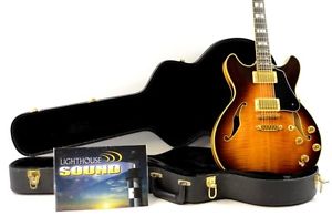 2001 Ibanez JSM100 John Scofield Semi-Hollow Electric Guitar - Sunburst w/OHSC