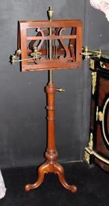 Antique 19th c. Mahogany Duet Music Stand