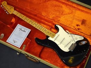 Fender Custom Shop MBS 1957 STr Relic Black over 2CS Greg Fessle 201611120123 FS