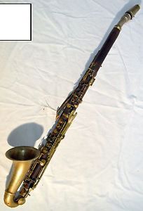 Antique 19th cent. Italian Alto Clarinet Agostino Rampone clarinetto Klarinette