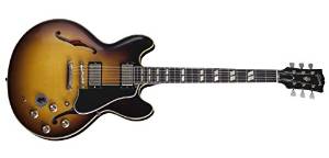 2015 Gibson" 1964 ES-345 Historic Reissue" Semi-Hollowbody Electric Guitar, Gloss Historic Burst Finish