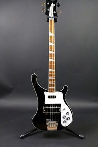 Rickenbacker 4003 JG Black w/hard case Free shipping Guiter Bass From JAPAN #L6