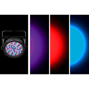 Chauvet SlimPAR 56 8 Wash Lights Up lights 8 DMX Cables &  ATA Case