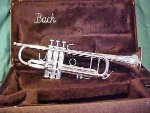BACH Silver STRADIVARIUS MODEL 43 Bb PROFESSIONAL TRUMPET Excellent !!