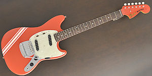 New FENDER JAPAN MG73 CO FRD Mustang '73 Model Red Electoric Guitar import Japan