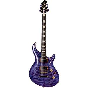 ESP Custom Mystique Electric Guitar Indigo Purple Quilt