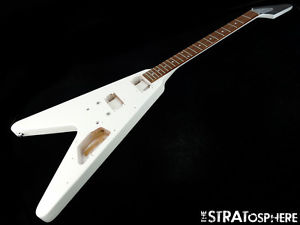 2017 Gibson USA Flying V HP BODY & NECK Guitar Parts American Alpine White