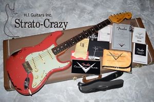 Fender Custom Shop Michael Landau Signature Stratocaster Fiesta Red on Sunburst