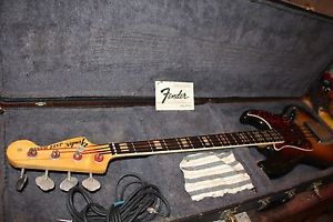 Fender 1975 Jazz Bass Vintage 100% original with original CASE & Owners manual