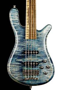Warwick Custom Shop 2015 Limited Edition Streamer LX 5 String Bass, Bleached Ocean Blue