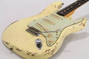 Fender USA Custom Shop 1960 Stratocaster Heavy Relic Olympic White Electric