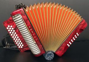 Hohner Corona II made in GERMANY 12 bass button VINTAGE diatonic ACCORDION.