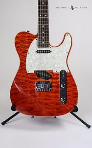 USED 2013 TOM ANDERSON SHORT HOLLOW DROP T CLASSIC TRANSPARENT ORANGE W/ CASE