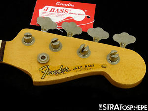 Fender USA Custom Shop '64 Relic Jazz Bass NECK + TUNERS 60s "C" Shape, Rosewood