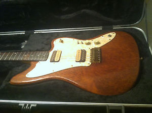 Redwood Burl JamMaster Guitar - WoodBucker Pick-Ups - Solid Brass Merlin Tremelo