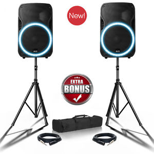 Alto PAIR (2) Professional TSL115 ACTIVE LOUDSPEAKER WITH CIRCULAR LED ARRAY