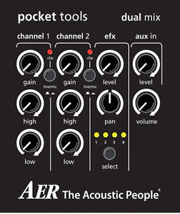 AER Pocket Tools DUAL-MIX-2 (2-Channel Preamp Mixer)