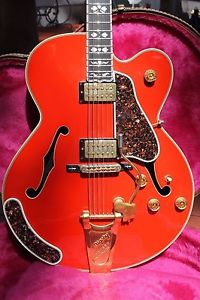 Vintage c.1987 Gibson Chet Atkins Country Gentleman Custom Gold Electric Guitar