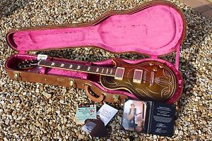 Gibson Billy Gibbons AGED & SIGNED 57 Les Paul Goldtop