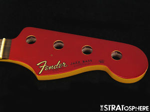 *Fender USA 50th Ann Jazz BASS NECK '62 American Candy Apple Nitro Block #324
