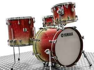 Yamaha Beech Custom Drum Kit Apple Sparkle Fade Lacquer