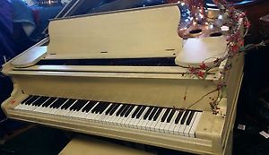 Antiqued Baby Grand Piano Limited Local Delivery Included.