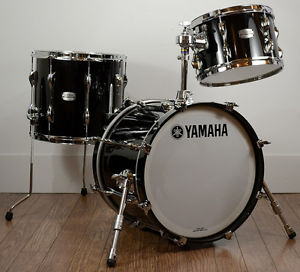Yamaha 18/12/14" Recording Custom Drum Set - Solid Black Lacquer