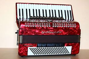 Weltmeister Caprice 120 Bass LMMH Accordion Akkordeon Fisarmonica Red